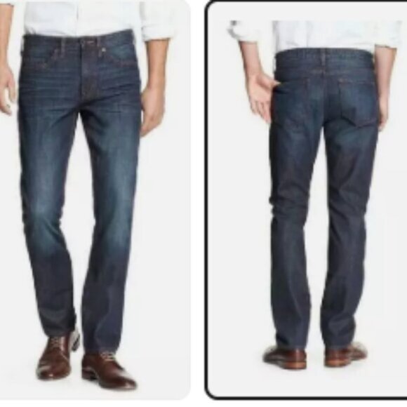 Banana Republic Mens Slim Fit Jeans 30W 32L Dark Wash Denim - Picture 1 of 5